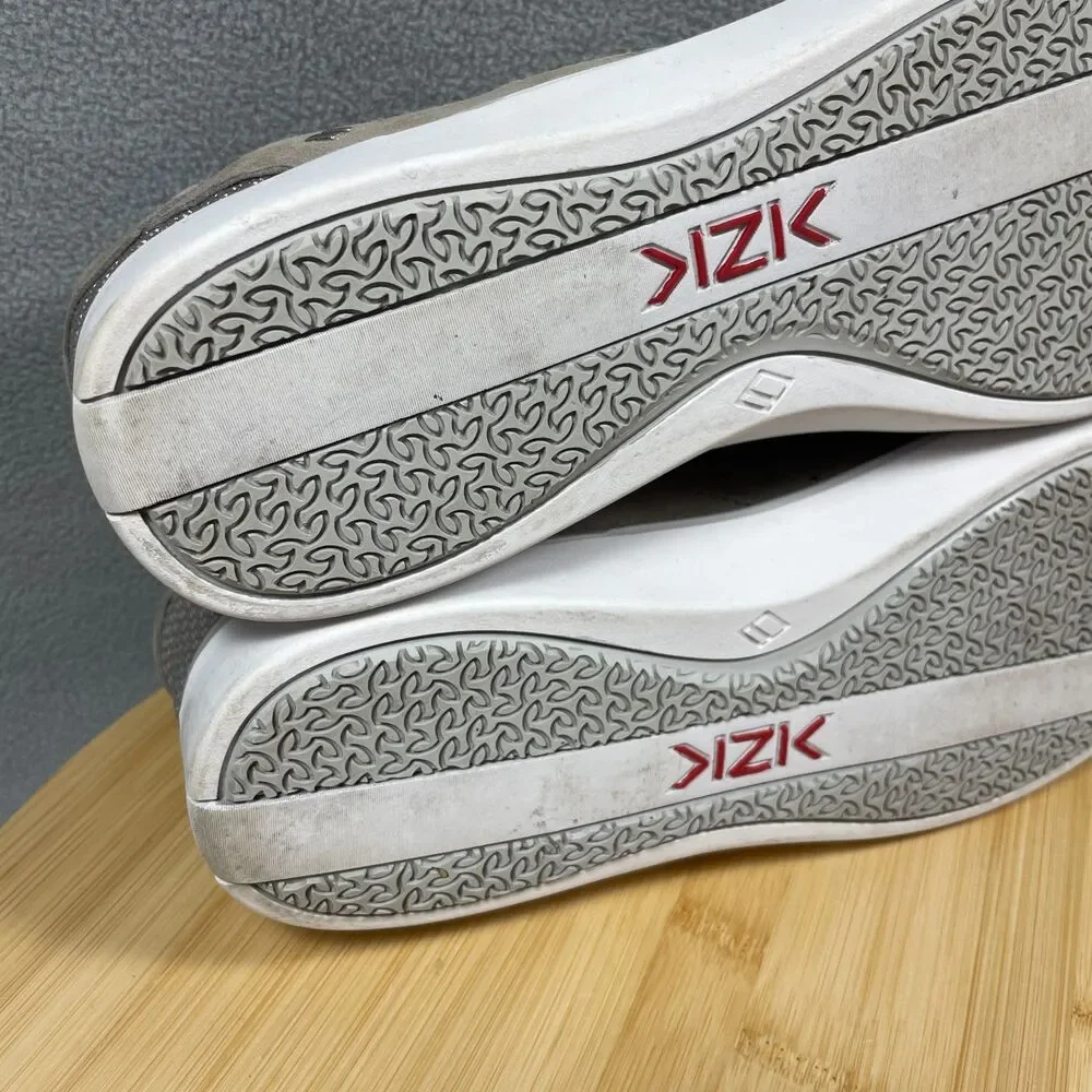 Kizik Miami Womens 9.5 M Taupe Suede Shoes Hands Free Slip On Comfort Sneakers